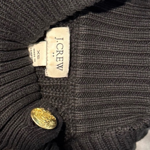 J. Crew Black and White Cowl Neck Sweater - Picture 3 of 3